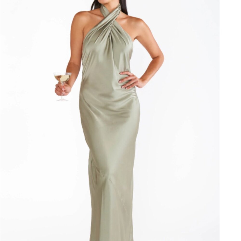 Show Me Your MuMu Sage Green Maxi Dress